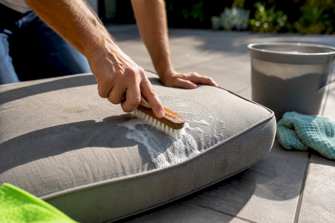 Clean Lawn Chair Cushions Without Fading: Care Label Steps and Ratios