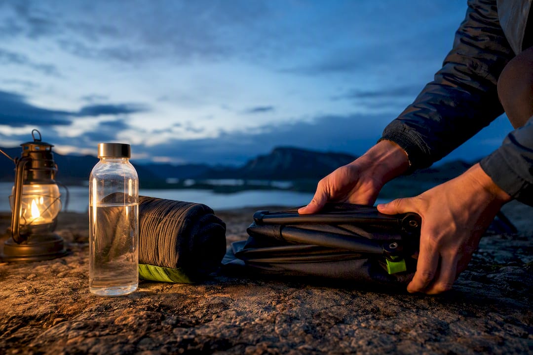 Chair That Packs to a Water Bottle: Camping Survival Kit for Comfort