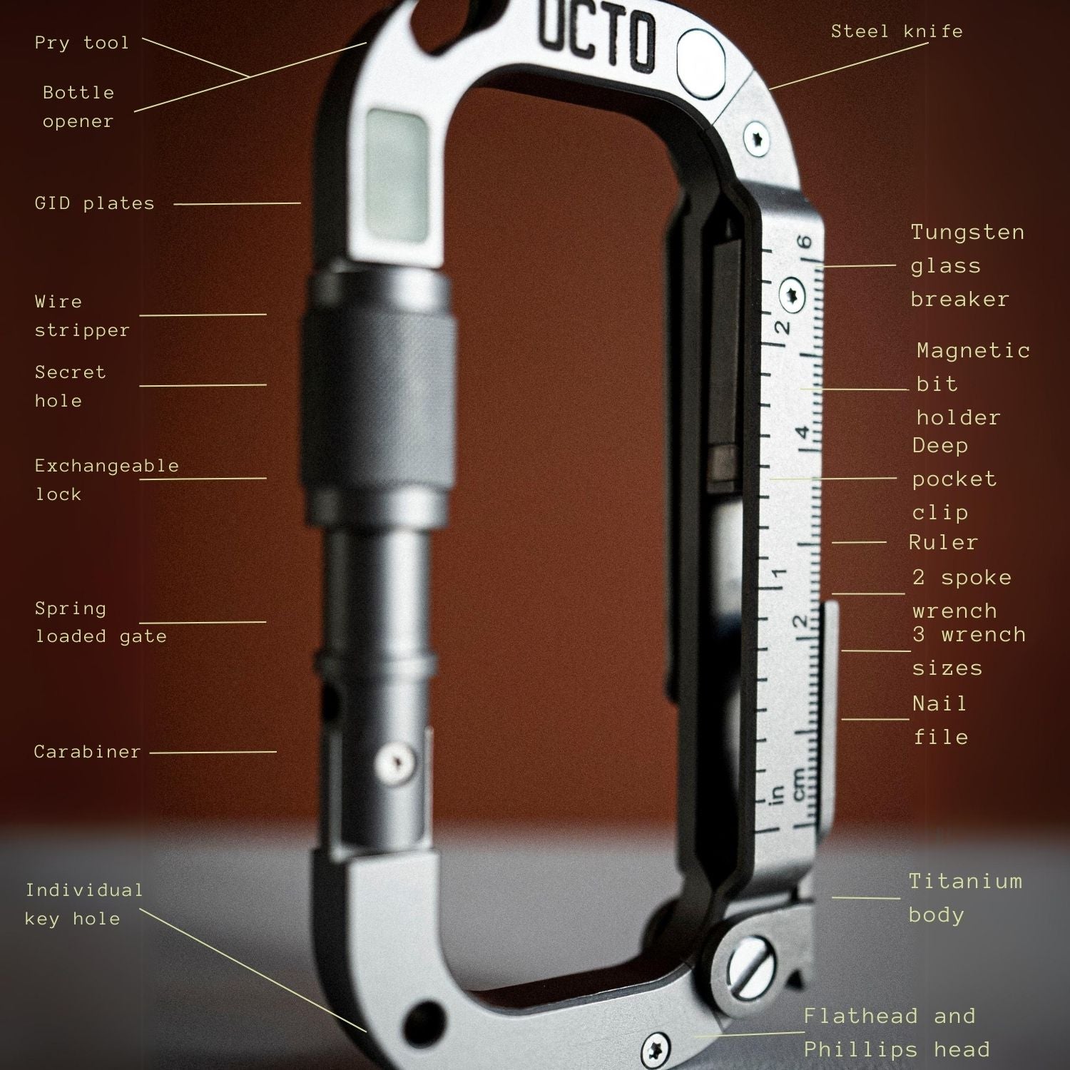 OCTO MAX  20-in-1 Carabiner
