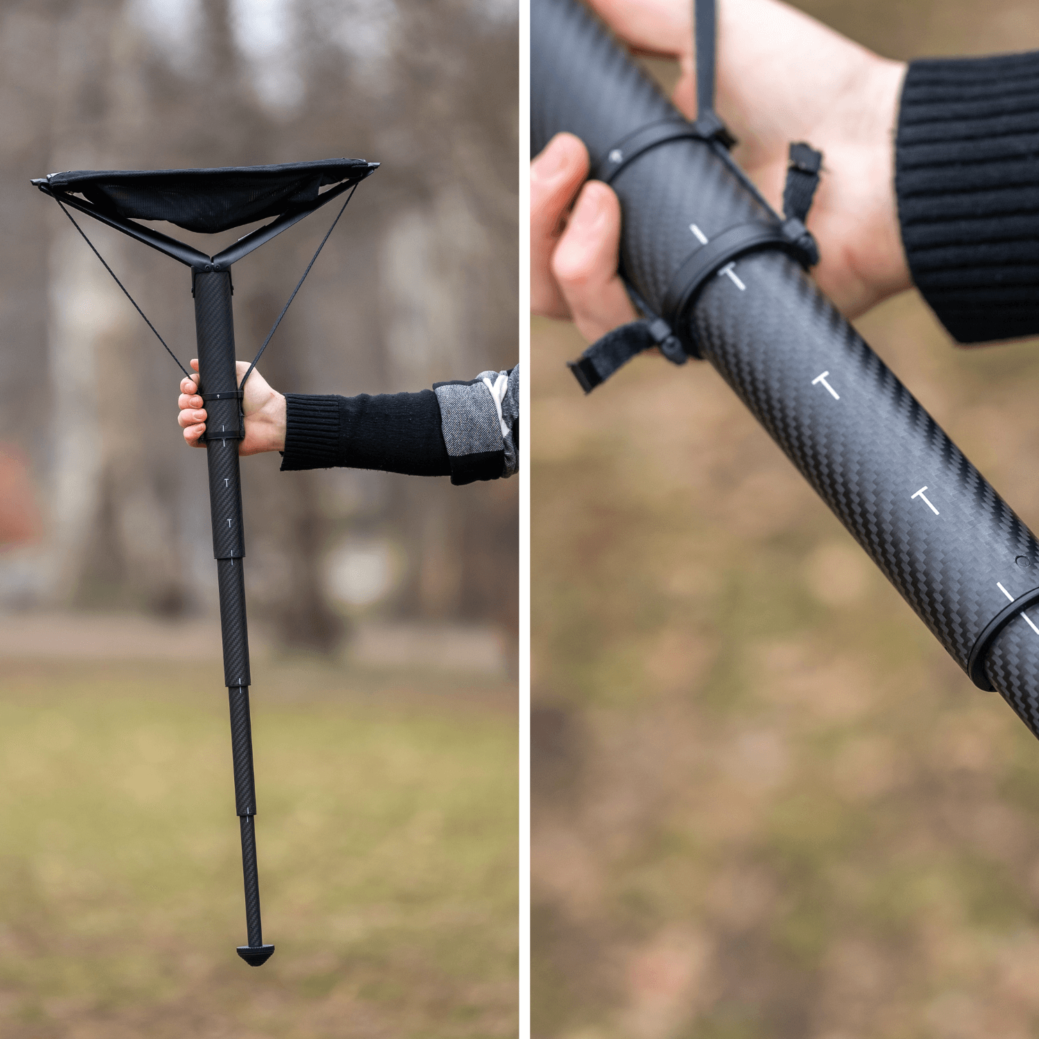 Sitpack ZEN X - Portable Stool (All Black)