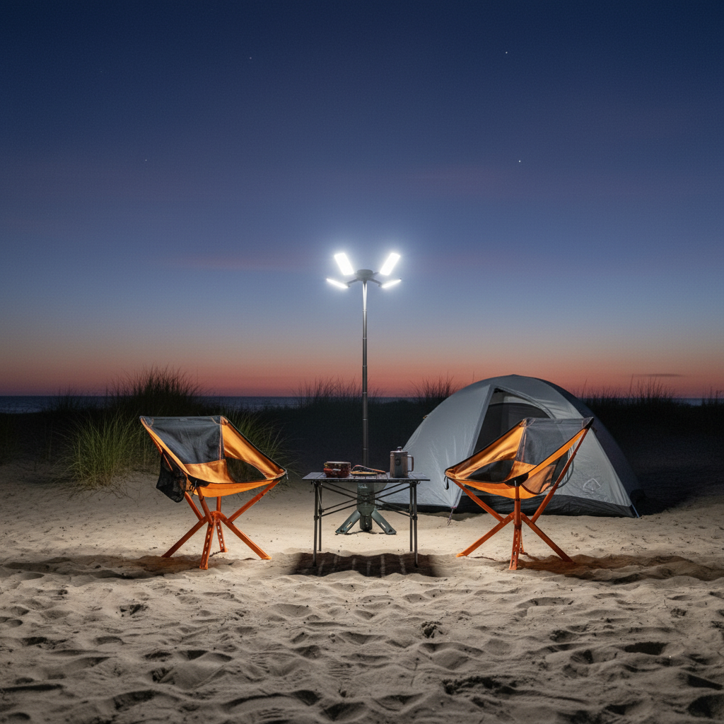 OCTO Teleskopisk Lampe med power bank