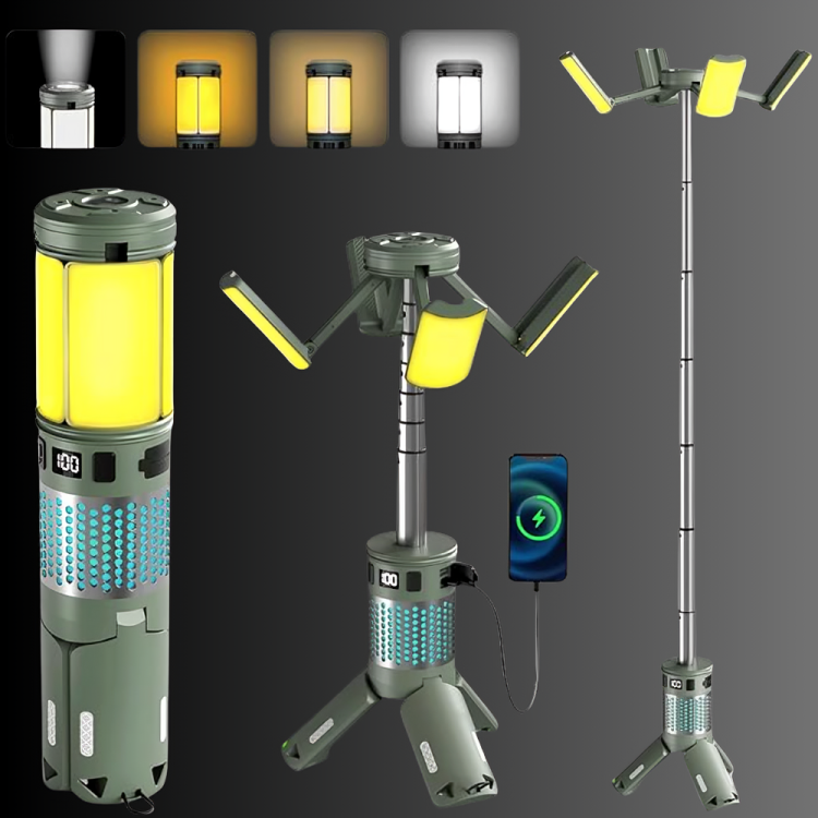 OCTO Teleskopisk Lampe med power bank