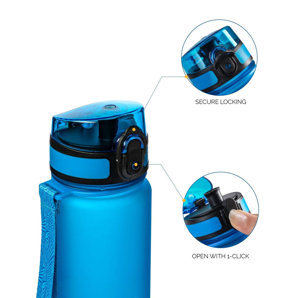 BPAフリーウォーターボトル - 0.5L